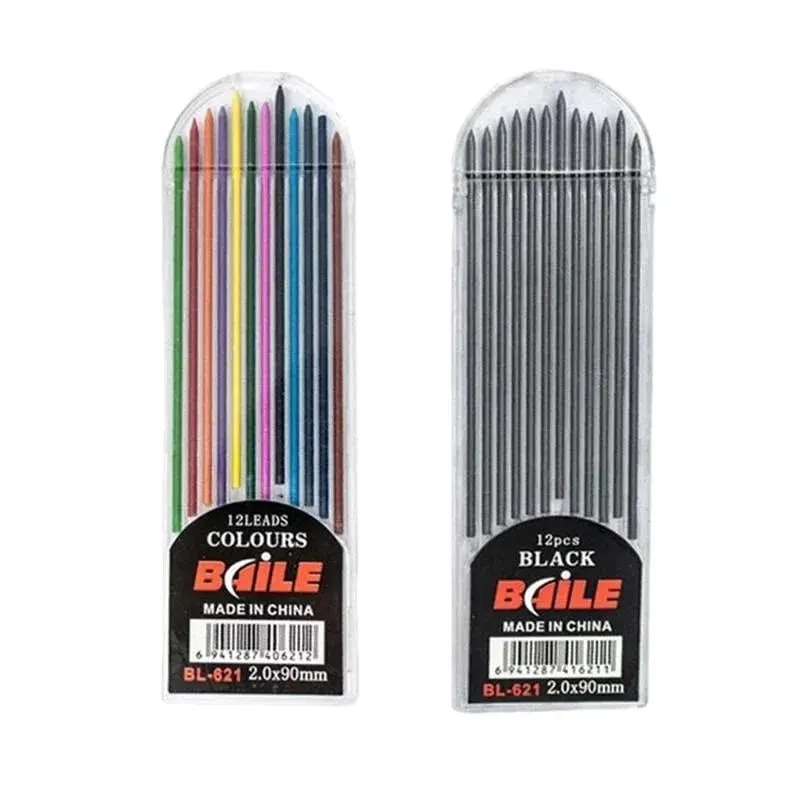 Mechanical Pencil Set 2.0mm with 2B BlackColors Lead Refill Eraser for Student Writing Sketching Painting Automatic Pencil mechanical pencil set