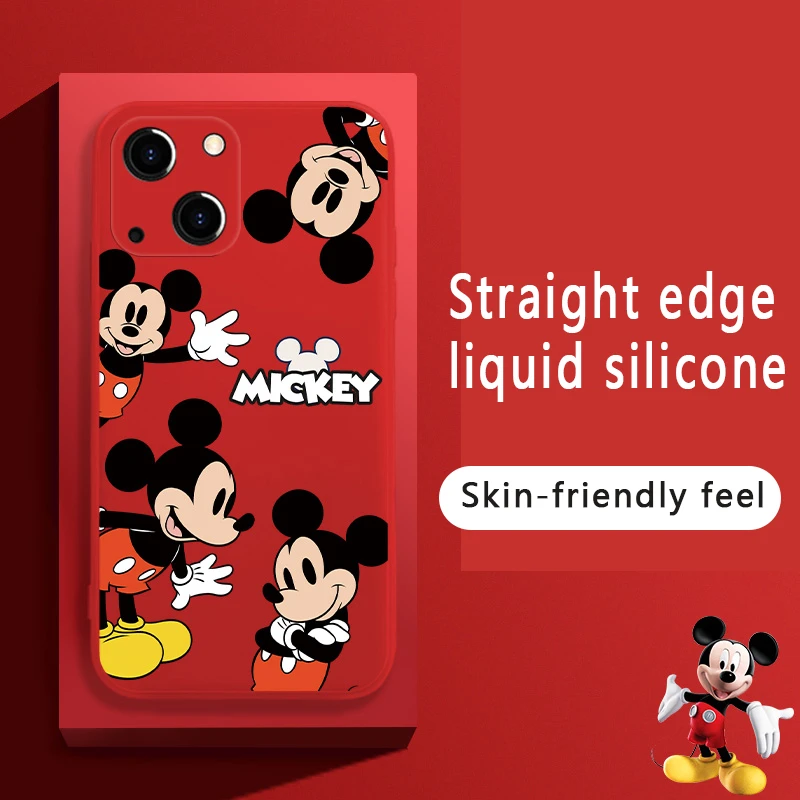 Mickey Minnie 2022 Phone Case Silicone Soft For iphone 11 12 13 Pro Mini XS MAX 8 7 Plus X XS SE 2020 2022 XR Cute Funda Cover iphone 13 pro max case