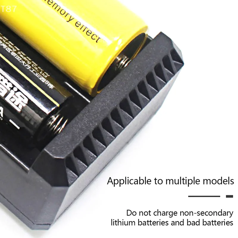 For 18650 26650 Battery Charger 1-4 Slots Dual 18650 Charging 4.2V Rechargeable Lithium Battery USB Charger