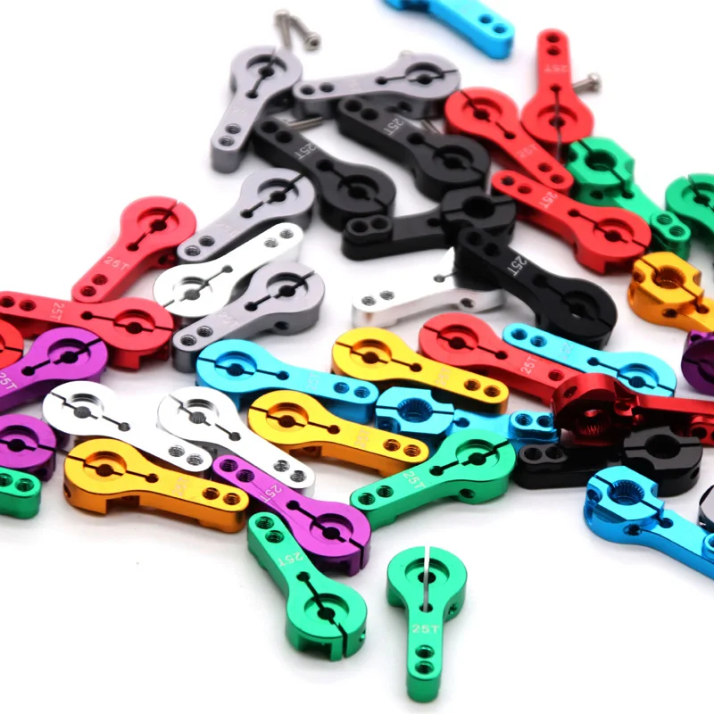 1PCS 25T M3 Metal Servo Rocker RC Servo Arm Horn for Futaba Savox Xcore HL HSP HD Power 3-20kg RC Tools 6
