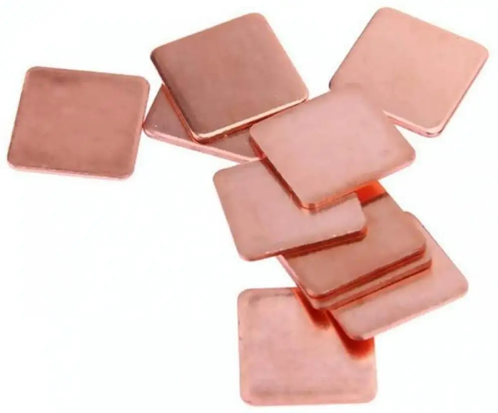 Thermal Conductive Copper Heat Sink Shims - 5 Pack