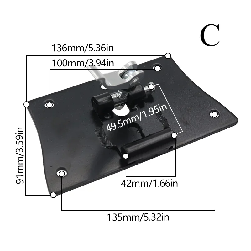 Für KUGOO M4/M4 PRO/M5 Reparaturzubehör 10 Zoll Elektroroller Sattelstütze Sattelklemme Metallbasis Unterrohr – Detail 4