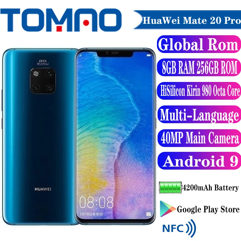 中古　Huawei Mate20X ブルーグローバル 6/128GB 中古 Huawei Mate 20X グローバル版 128GB ブルー