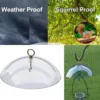 Bird Feeder Anti-Squirrel Bird Feeders Protective Cover, Dome Protective Dome, Rain Protective Cover For Hanging Bird Feeders 4