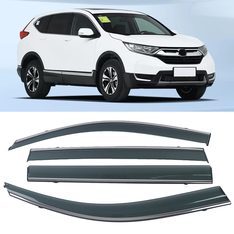 For Honda CRV CRV 20172021 Chrome Molding Trim Strip Wind Visor