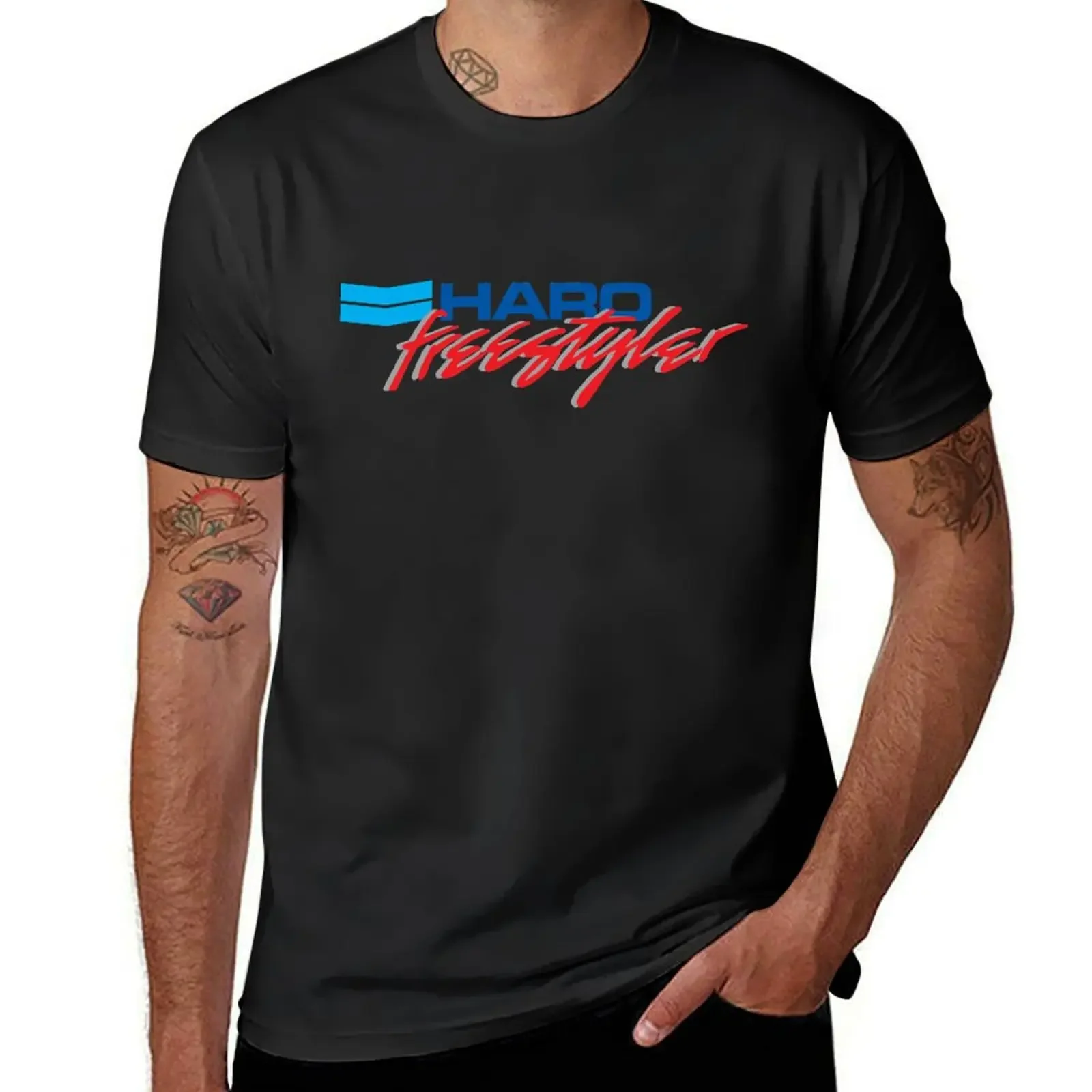 

Aesthetic Clothes Summer Top Fitted T Shirts for Men HARO FREESTYLER BIKES BICYCLE LOGO T-Shirt Men Clothing Funny Summer Tops