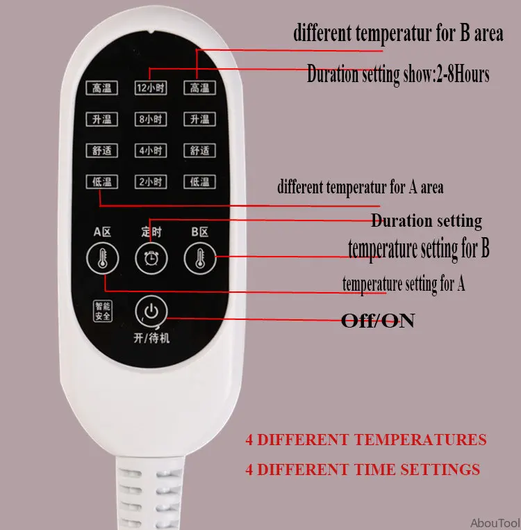 Electric Blanket 110-220V Automatic Protection Type Electric Blanket Body Warmer Heated Mat Carpet Heating Pad