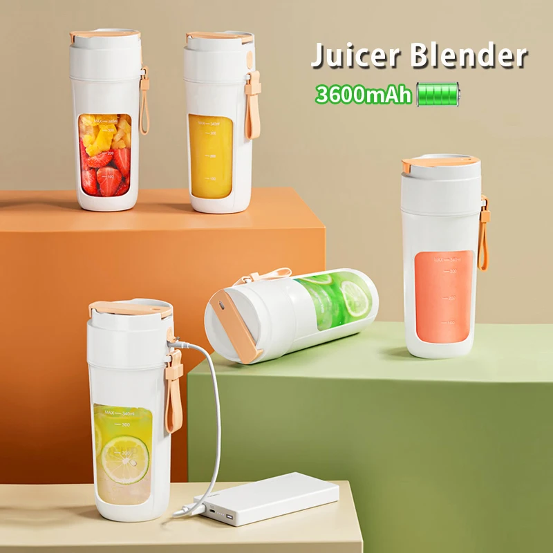 Plastic Electric Mini Portable Blender Mixer Smoothie Bottle