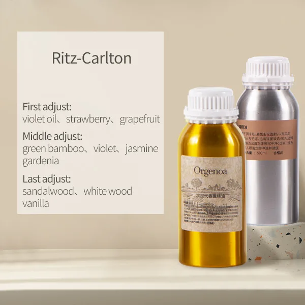 100ml/500ml Big Volume Hotel Essential Oil Aroma Home Hotel Fragrance Oils for Aroma Machine Humidifier Ritz Carlton Hilton