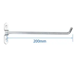Versatile Steel Oblique Hanger for Wall Mount Storage and Organization (200mm)
