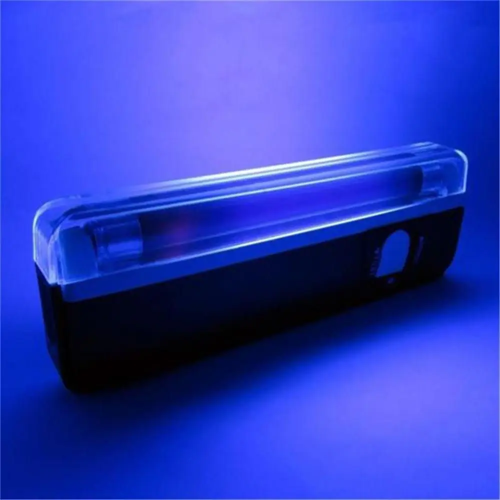 UV Flashlight Lighting Powered 6V Handheld Blacklight Flashing 2in1 Money Detector Portable