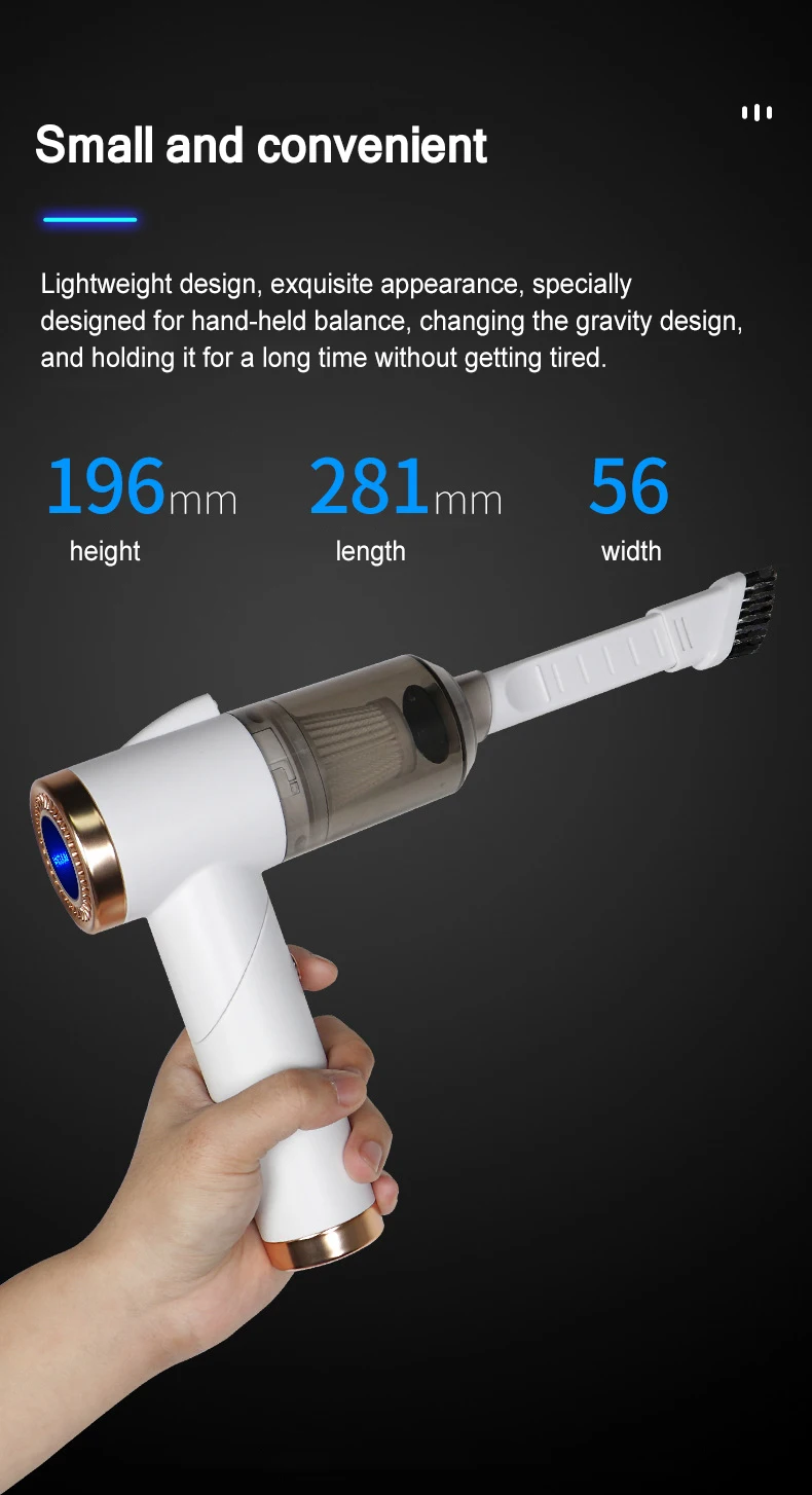 9000pa wireless car vacuum cleaner cordless handheld auto vacuum home & car dual use mini vacuum cleaner with built-in battery