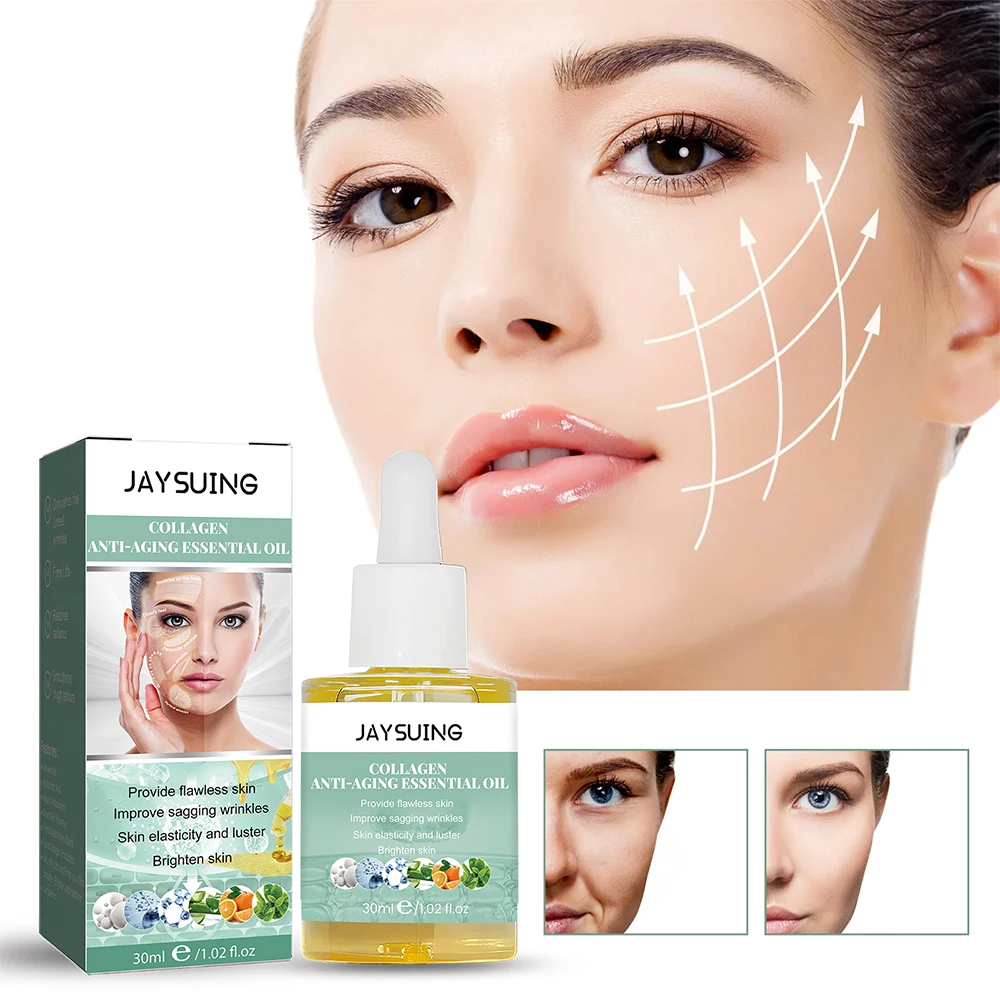 

Collagen Anti-aging Firming Skin Fade Fine Lines Brighten Skin Tone Essence Anti-Wrinkle Serum Moisturizing Skin Care 30ml