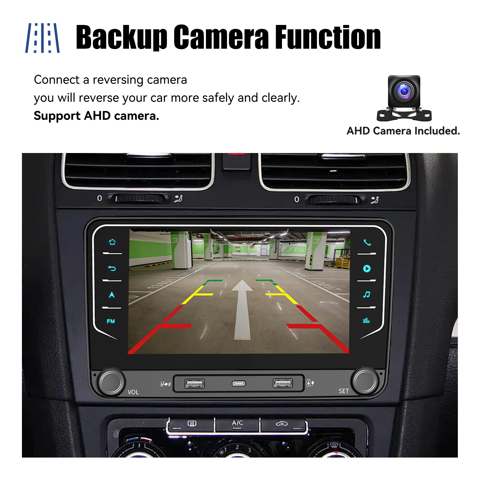ESSGOO Radio de coche 2 Din Android 15, reproductor multimedia inalámbrico para coche, GPS, WiFi, para Volkswagen Skoda Octavia golf 5 6 touran passat polo Jetta 7
