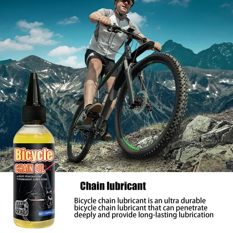 100ml Durable Bicycle Maintenance Lubricant Mountain Bike Lubricating Oil Antirust Grease Performance Chain Maintenance Oil