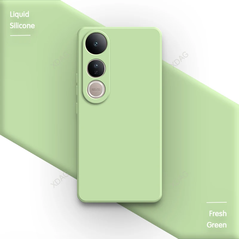 Custodia Portafoglio Per Vivo V50 5G Con Chiusura Magnetica - FANFO In Pelle PU Verde Chiaro, Blocco RFID, Supporto Integrato