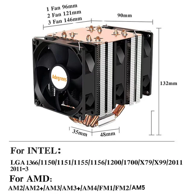 Cpu Fan CPU Cooler With Mounting Bracket For Intel Socket LGA775 - Main Image