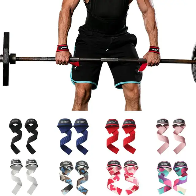 59931-568bce.jpg Grips Deadlifts Training Silicone Weightlifting Straps Anti-Slip Lifting Wrist Wrist Crossfit Strength Hand Straps