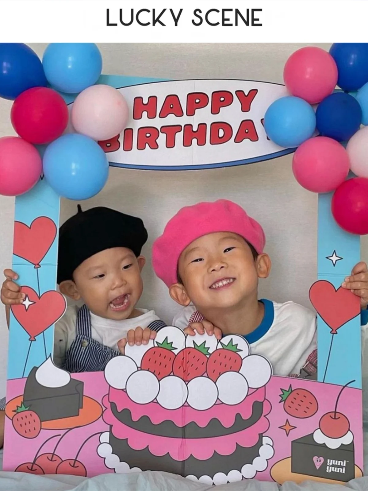 Handheld Birthday Photo Frame Balloon Decorations for Children Par Favors Celebri Birthday Props Festive Celebration Supp...