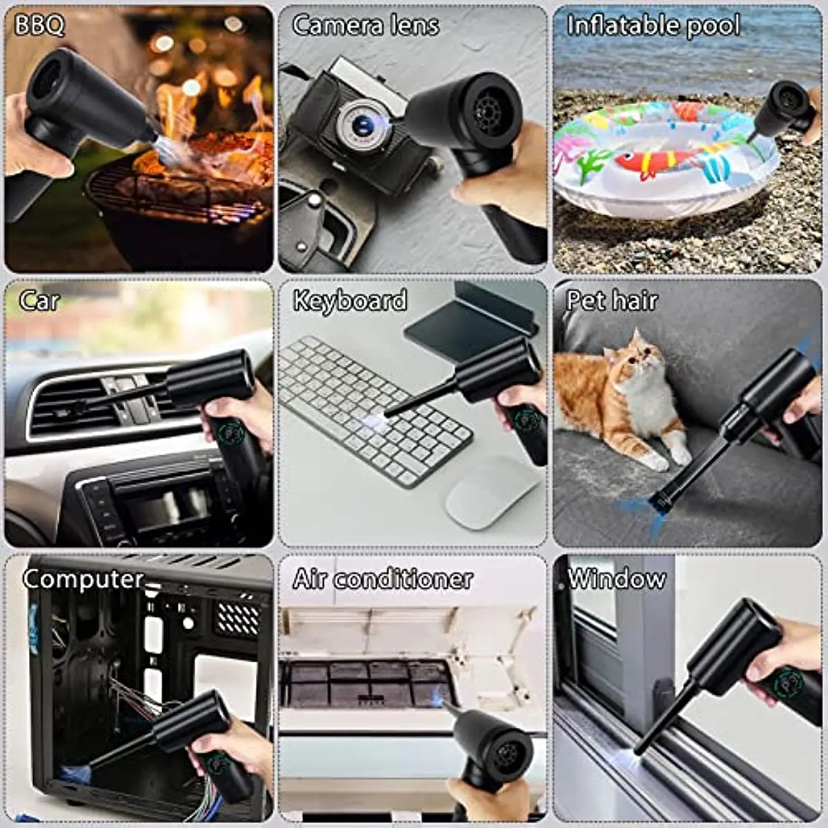 USB-Staubsauger - Tastaturreiniger / Reinigungsset für Krümel und Staub -  Computer / PC / Laptop Dustbuster - Mini-Staubsauger