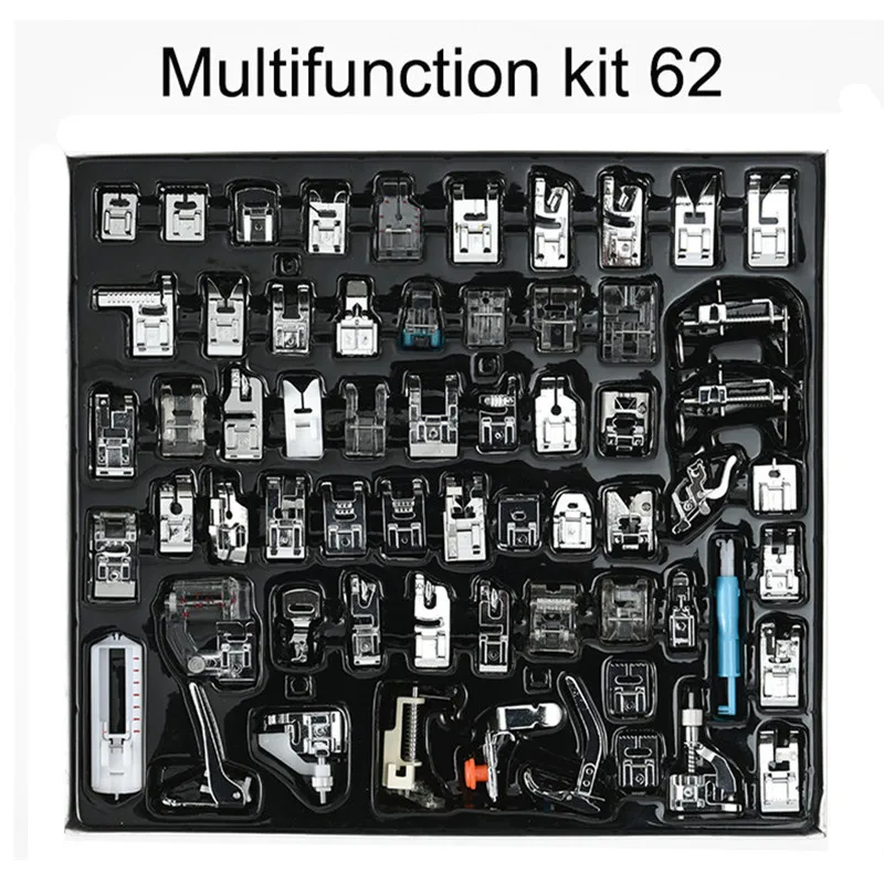 

Набор прижимных лапок для шитья, 30/32/42/48/52/62 шт.