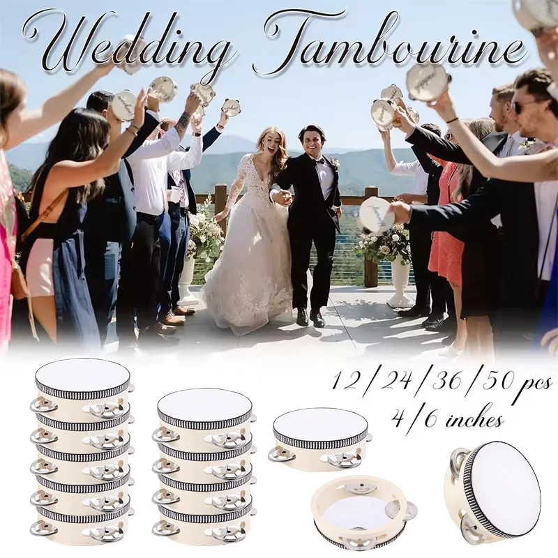 6-24 قطعة 10 سنتيمتر الدف الطبول هدايا الزفاف للضي...