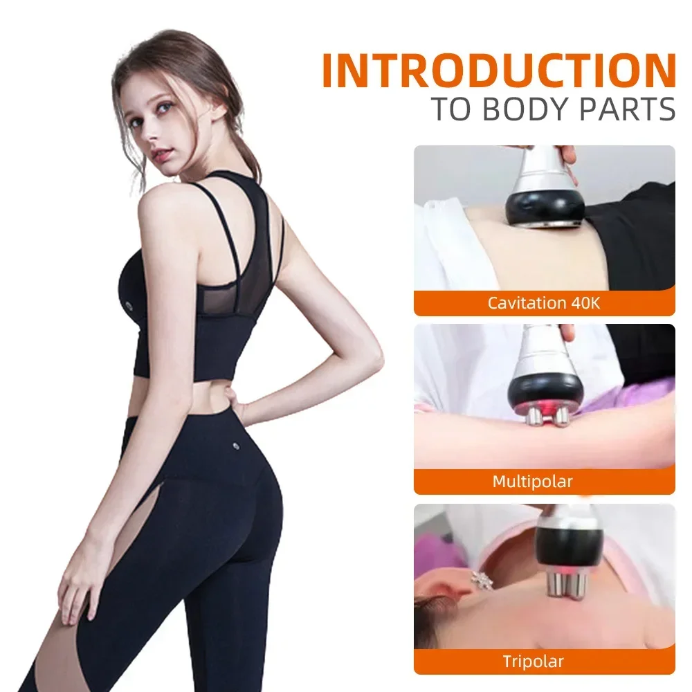 Latest Weight Loss Beauty Machine 40KHz Ultrasonic Cavitation Fat Reduce Vacuum Body Shapping Skin Tight SPA 4