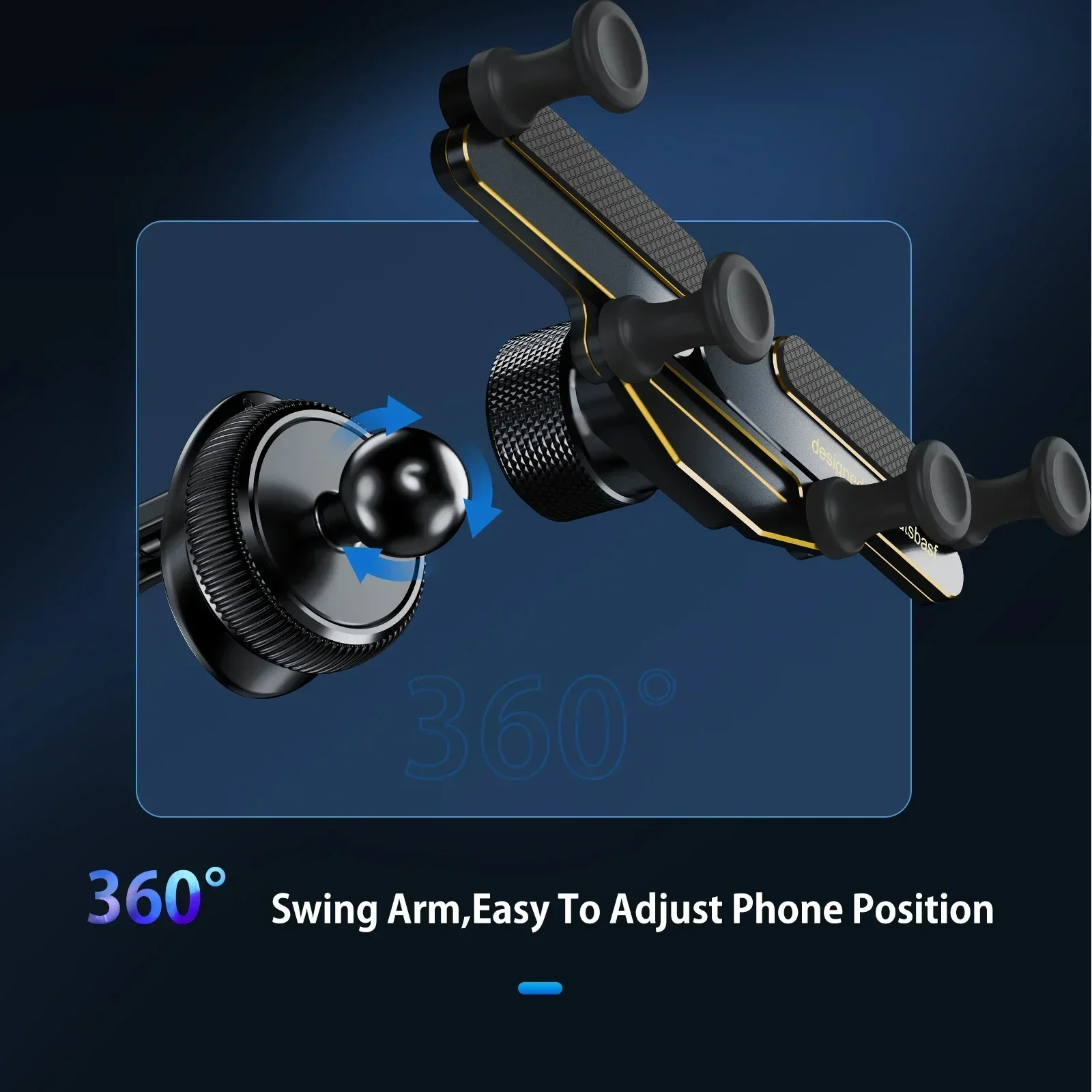 Eary Car Phone Holder Mount Gravity Car Phone Mount with Sturdy Air Vent Clip Cell Phone Stand for iPhone Samsung & All Phones