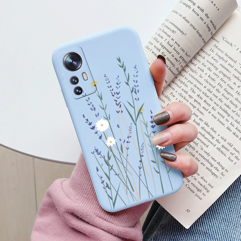 Custodia Fiorata Per Xiaomi 12T Pro – Trasparente Con Motivo Floreale E Smiley – Cover TPU Antiurto Per Ragazze