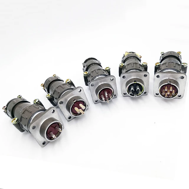 P20K6Q connector P20J2Q cable plug socket 2/3/4/5/7 Pin metal connector P20J11Q 1