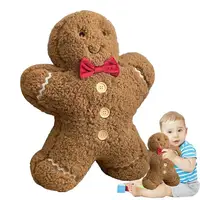 40cm Gingerbread Man Plush Pillow Cushion Gingerbread House Throw Pillow  Room Decor Plushies Children Birthday Christmas Gifts 1
