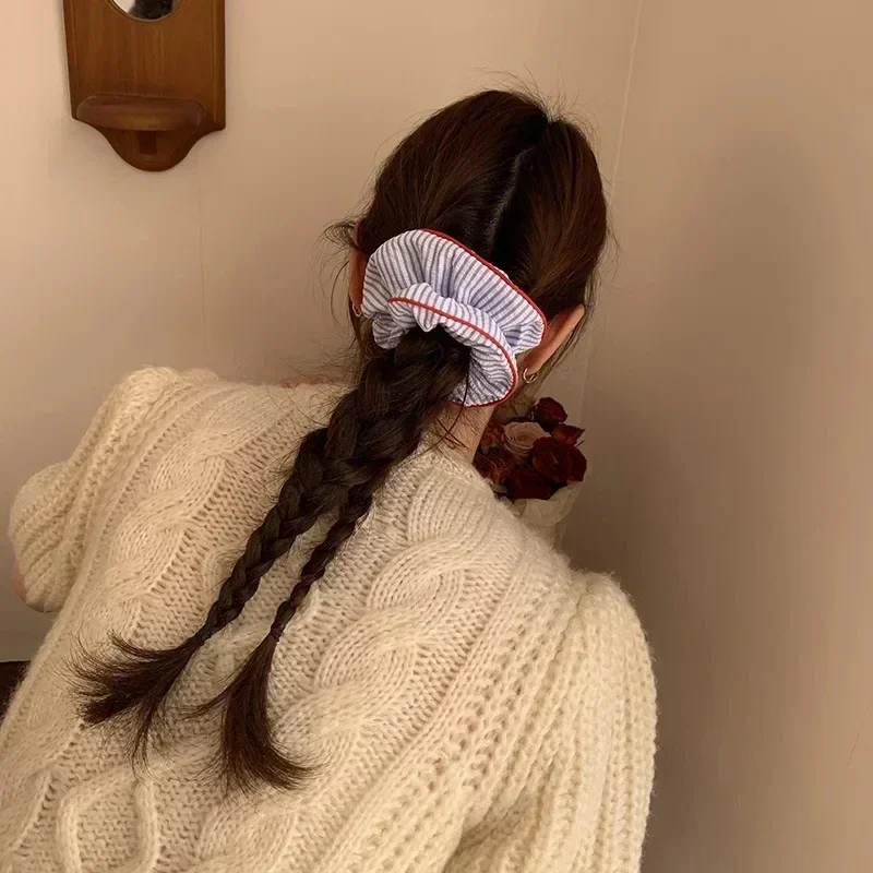 Styled Hair with Scrunchie