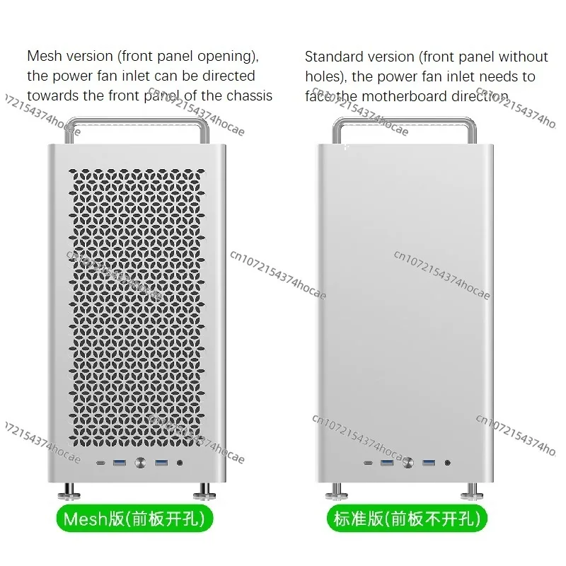 B2Max 올알루미늄 ATX 메인보드 전원 공급 장치 데스크탑 섀시 휴대용 간편 360 수냉식