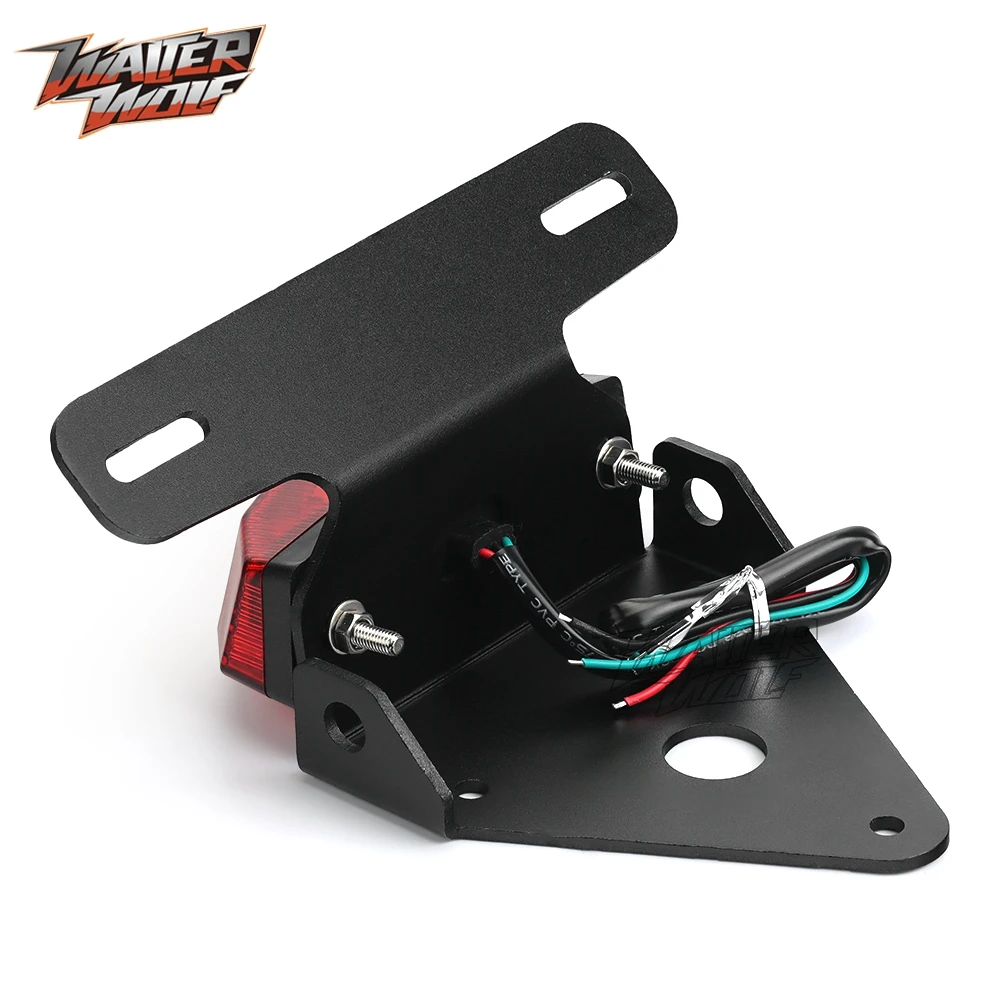 XR400 XR250 Tail Tidy License Plate Bracket LED Tail Brake Turn Signal Light For Honda XR250R XR400R XR 250 400 Motard 1996-2008 license plate holder motorcycle license plate holder motorcycle license plate motorcycle taillight