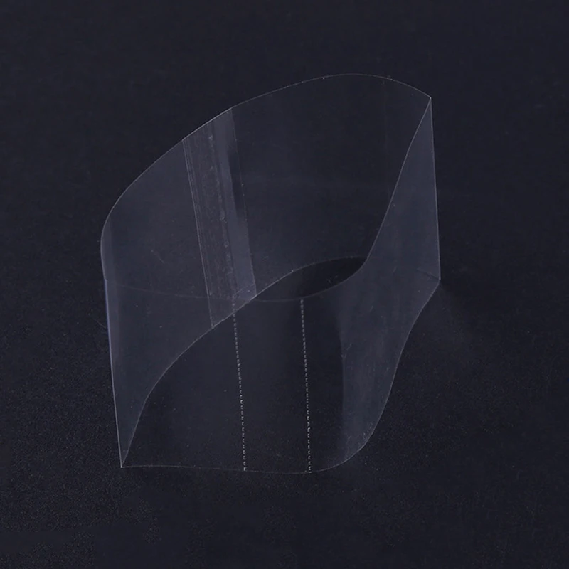 200 Stück/Lot DIY 7–12 cm breite transparente PVC-Schrumpfbänder für lange Stifte und Röhren – Detail 2