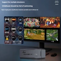 Basix 2.4G double bâton de jeu vidéo sans fil Joystick Console bâton de jeu 4K 20000 + jeu 64GB rétro jeu cadeau de Thanksgiving 3