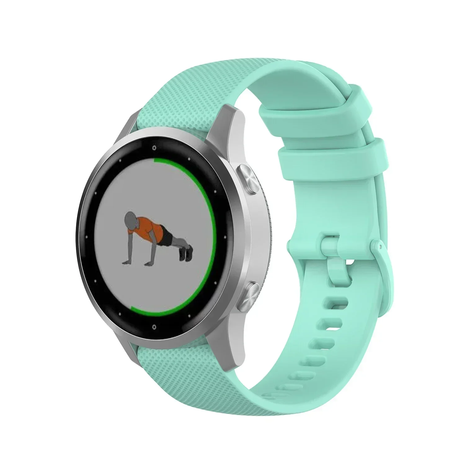 Sport Silicone Strap, 20mm/22mm, Adjustable Watchband Bracelet
