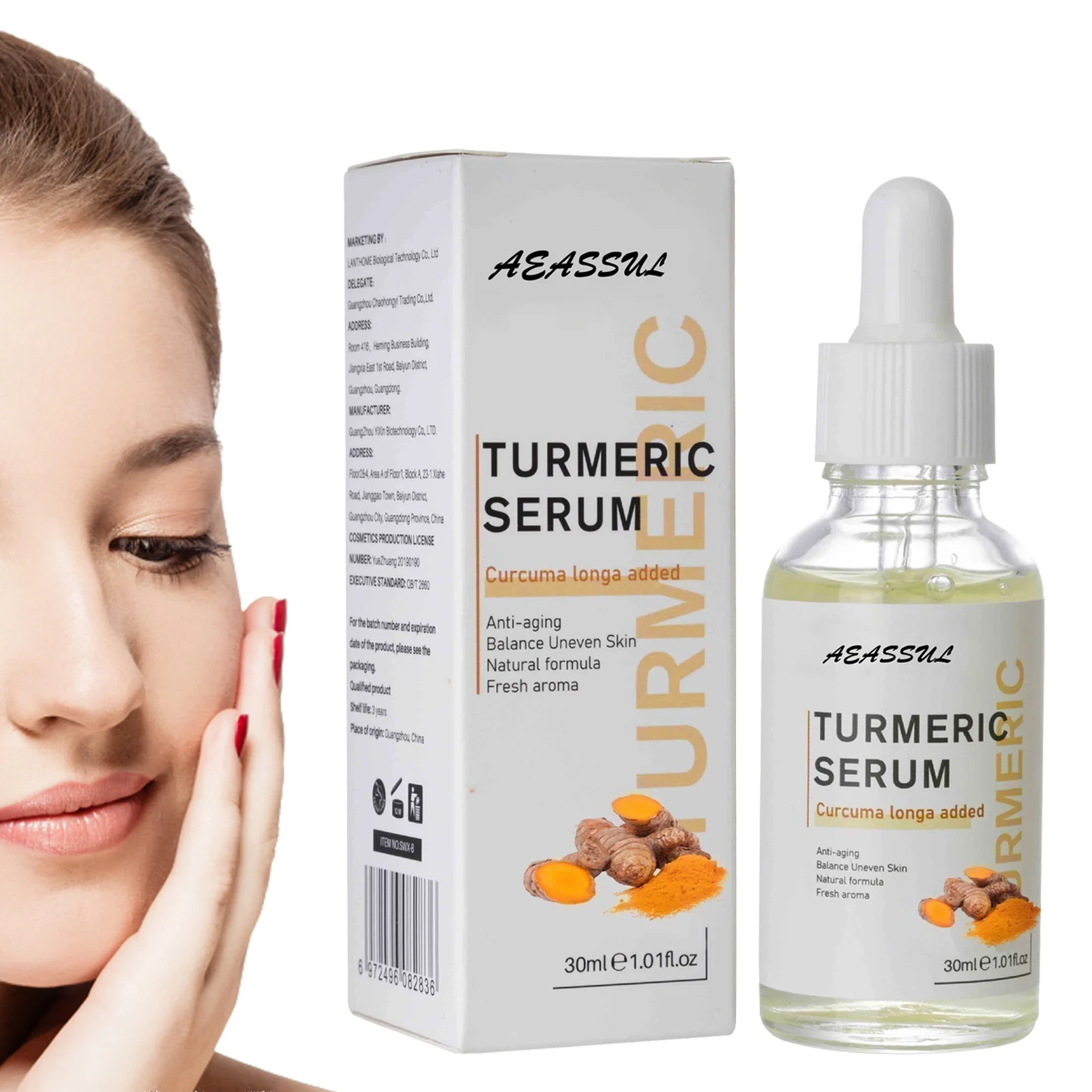 Turmeric Oil Deep Moisture Serums For Face Acnes Bright Skin Dark Spot