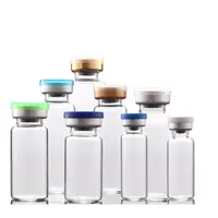 (100pcs) 2ml 5ml Vials with Rubber Stopper Flip Off Caps or Al Caps Glass Bottles 2