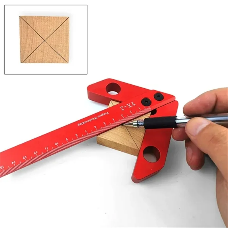

Woodworking Circle Center Scribe Square Center Scribe 45 90 Degree Right Angle Scribe Woodworking Aids Line Gauge Center Finder