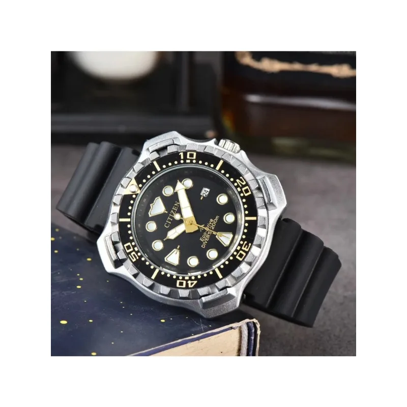 CITIZEN Men's Watch Top Brand New Luxury Rubber Sport Watch Men Quartz Date Clock Waterproof Wristwatch Chronograph Clocks Man