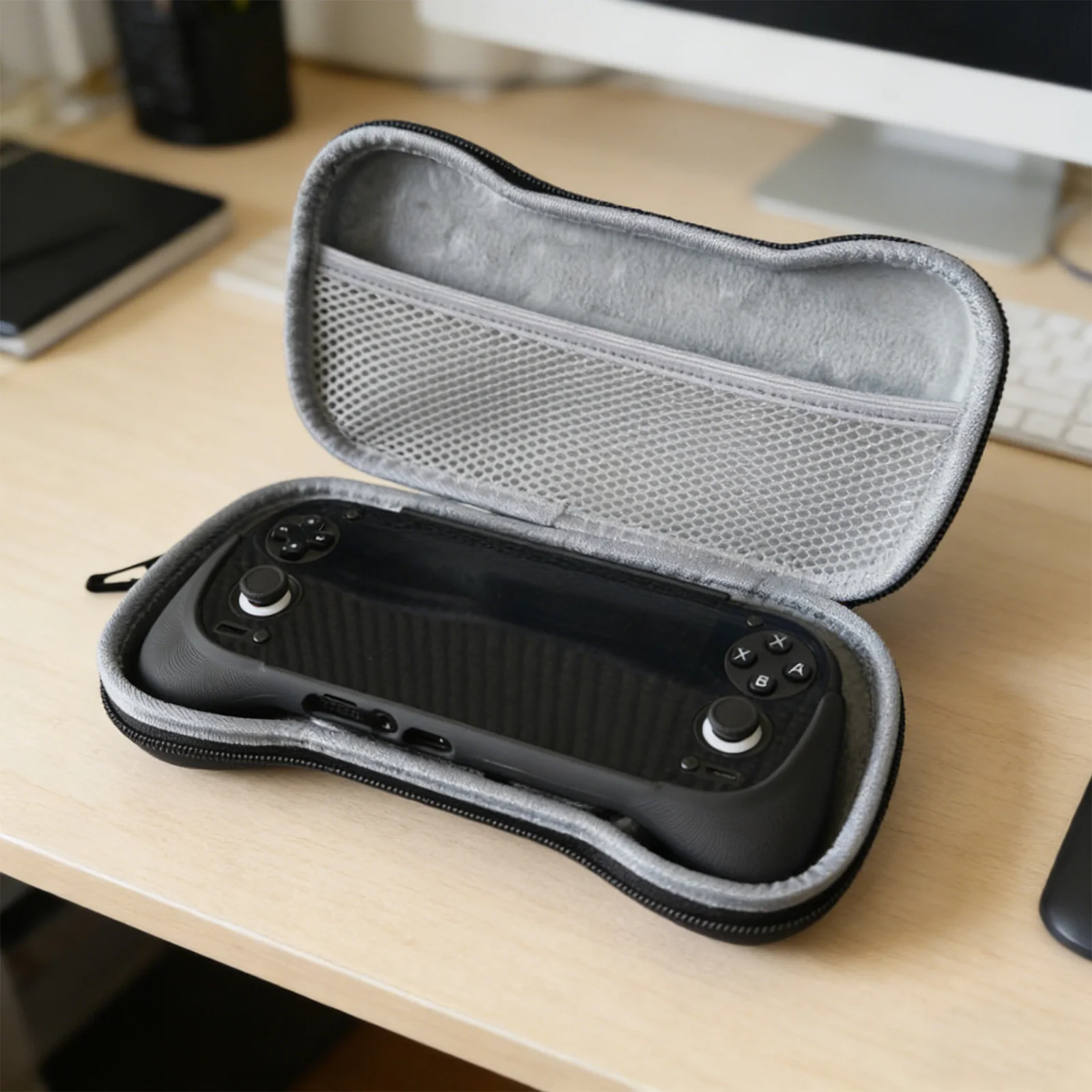 Borsa da trasporto antiurto per console di gioco Retroid Pocket 6 (RP6) con impugnatura e tasca in rete per accessori gaming - immagine 6