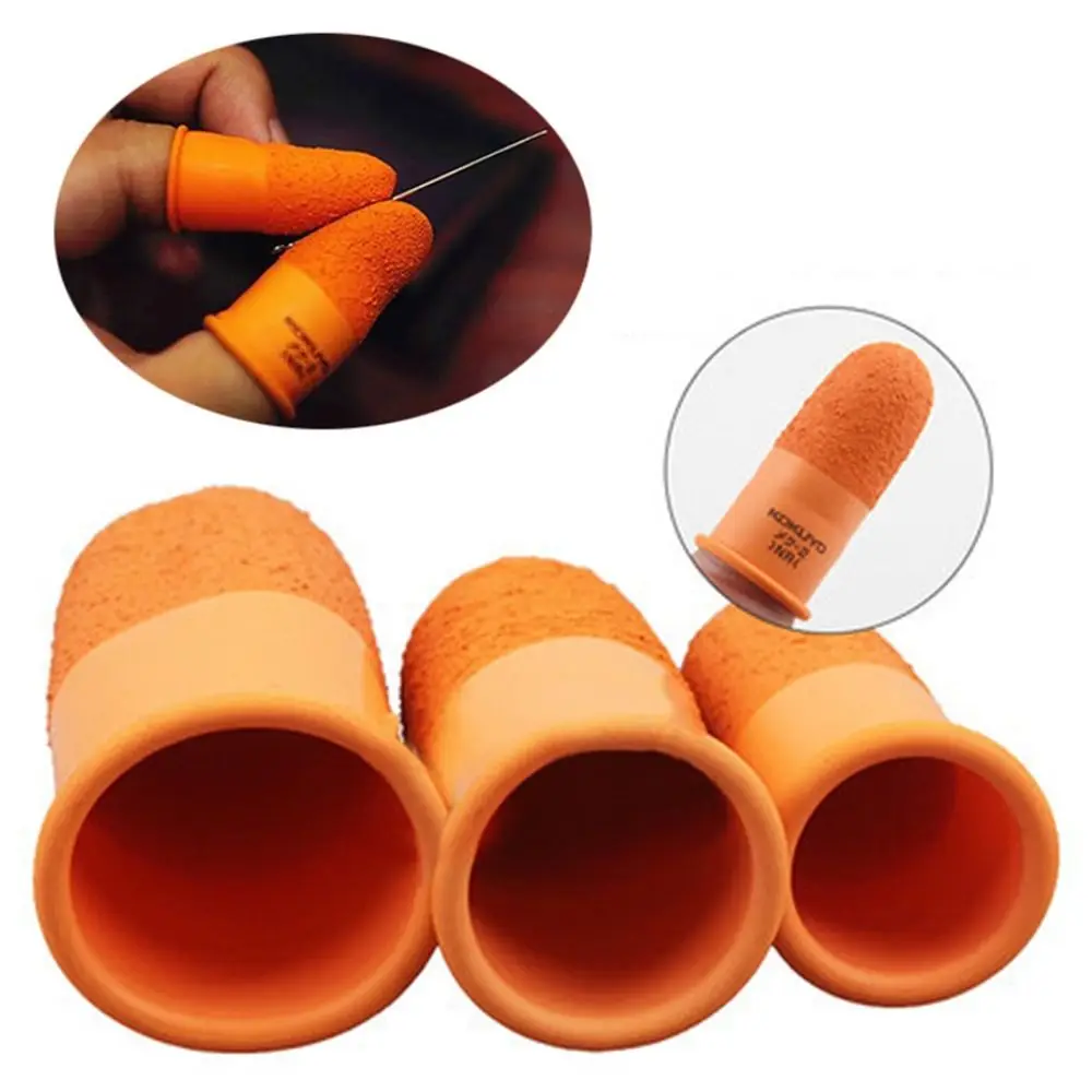 

Multi-purpose Non-slip Finger Cover Tool Counting Handmade Tool Finger Cots Sewing Orange Fingertips Protector Gloves Work