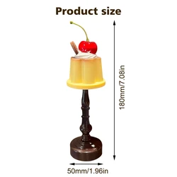 Adorable Pudding LED Night Light - Creative Eye - Friendly Lamp for Cozy Home Decor and Kids' Gifts (Yellow)