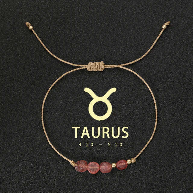 Natural Stone Beads Bracelet for Women 12 Zodiac Signs Leo Capricorn Aries Taurus Friendship Couple Birthday Anniversary Gifts 2