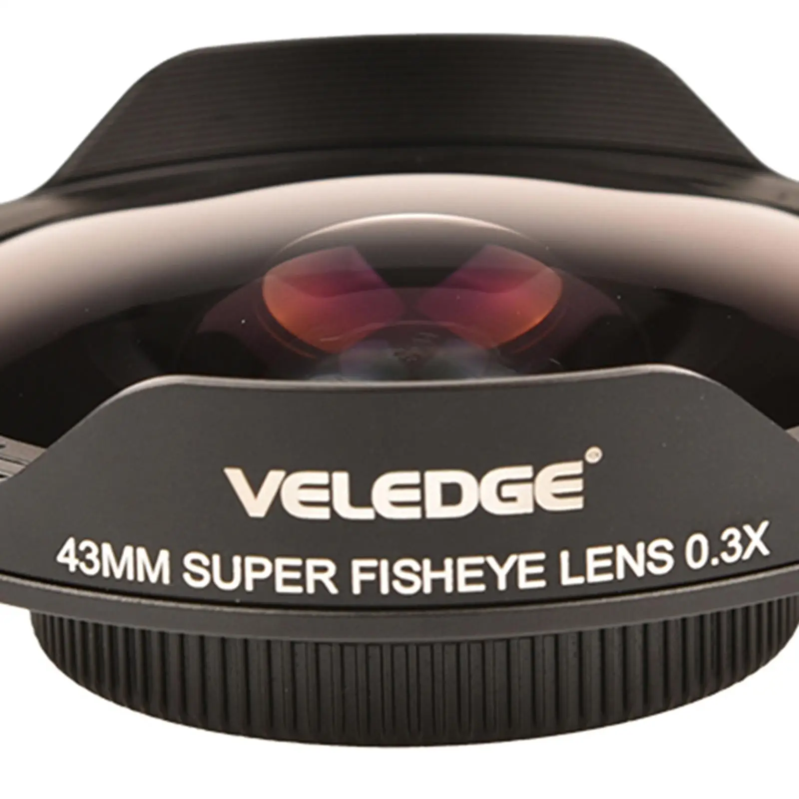 Ultra Fisheye Lens Adapter 37MM/43MM 0.3X HD Fisheye Wide Lens Adapter with Hood Only for Video Cameras Camcorders