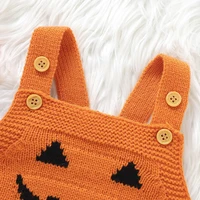 Baby Halloween Clothes Autumn Winter Casual Outwear Newborn Boys Girls Pumpkin Knitted Infant Kids Unisex Onesie Toddler Outfits 2