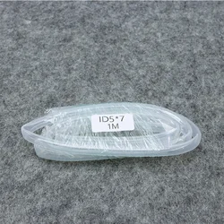 Premium Food Grade Flexible Silicone Rubber Tube - Clear, Transparent, Nontoxic, and Durable - 1 Meter (ID 5mm x OD 7mm)