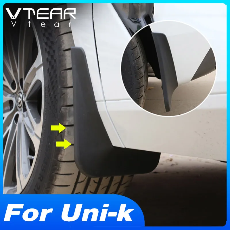 

Vtear Fender Cover Decoration Car Exterior Anti-Dirty Splash Proof Trim Accessories Styling Parts For Changan Uni-k Unik 2023