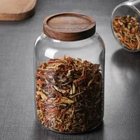 Storage Jars Glass Sealed Jars Bottles Tea Herbs Dried Fruit 2